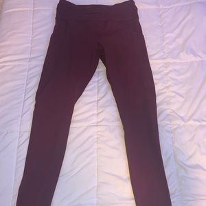 Full length maroon Forever 21 Leggings - Small